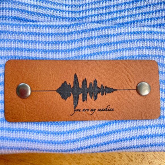 You Are My Sunshine Soundwave Newborn Baby Beanie - Blue - Not Custom - Picture 2 of 9